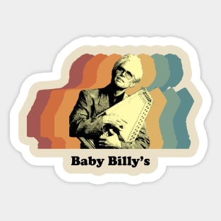 Baby Billy's Shadow Vintage Retro Sticker